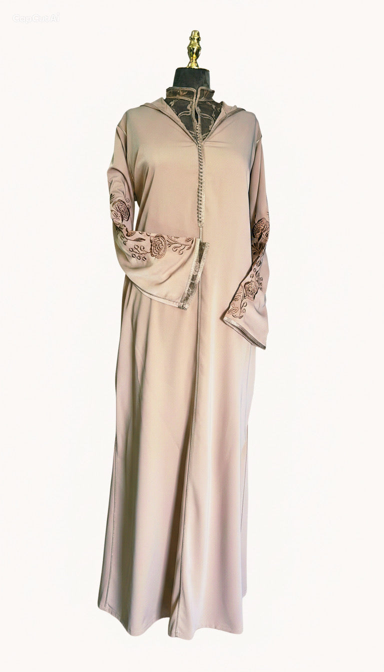 2-Delige Soft brown Jelleba