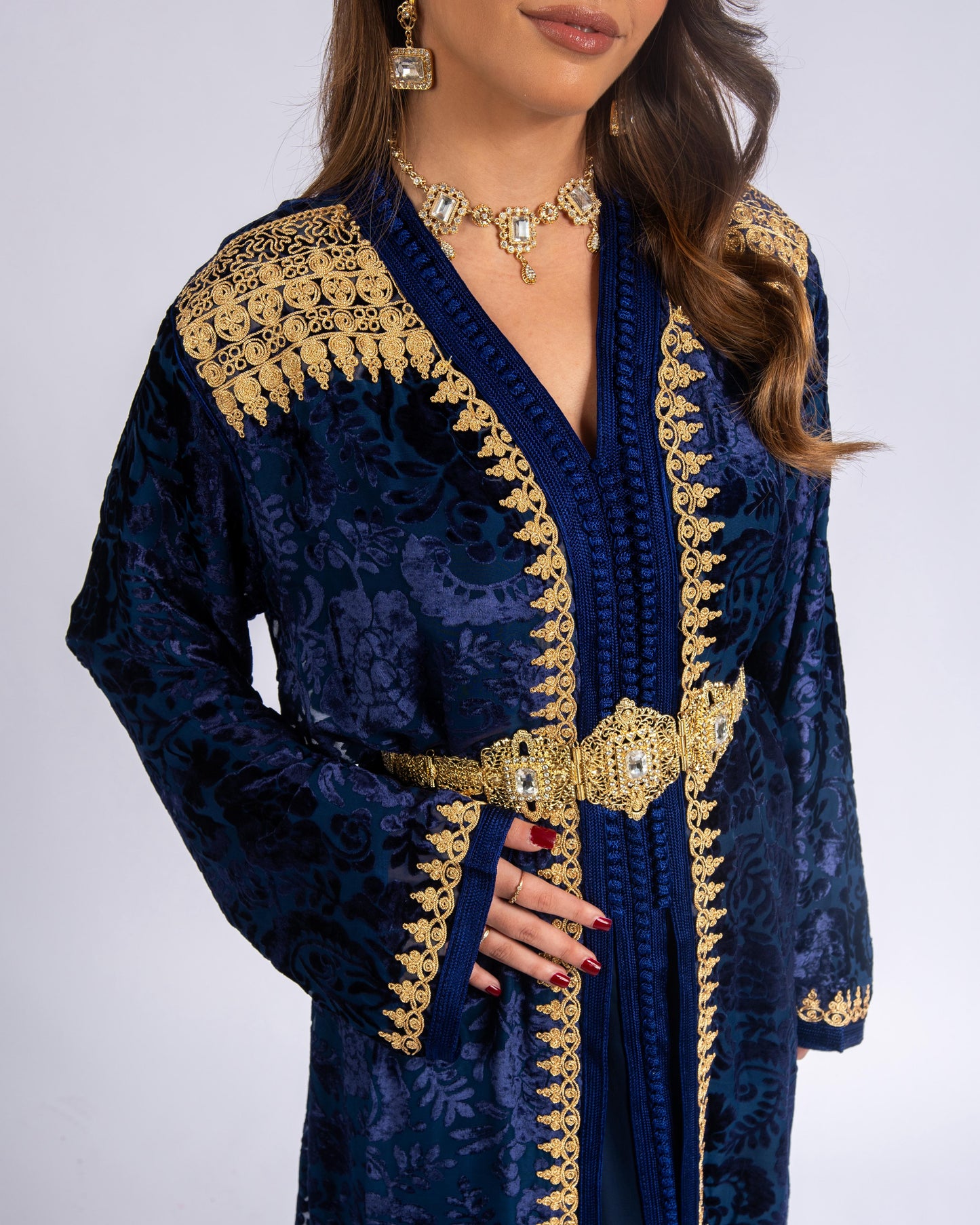 Royal Navy Blue Takchita zoomed
