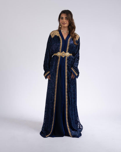 Royal Navy Blue Takchita front view